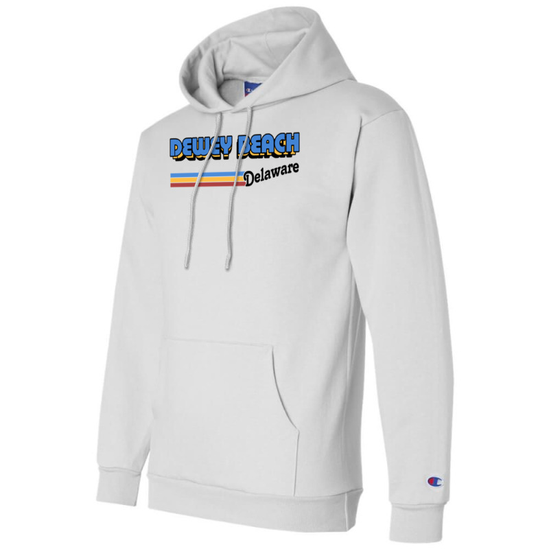 Dewey Beach Delaware Retro Styled Design Champion Hoodie | Artistshot