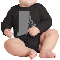 Limited Edition Rhode Island Gray Long Sleeve Baby Bodysuit | Artistshot