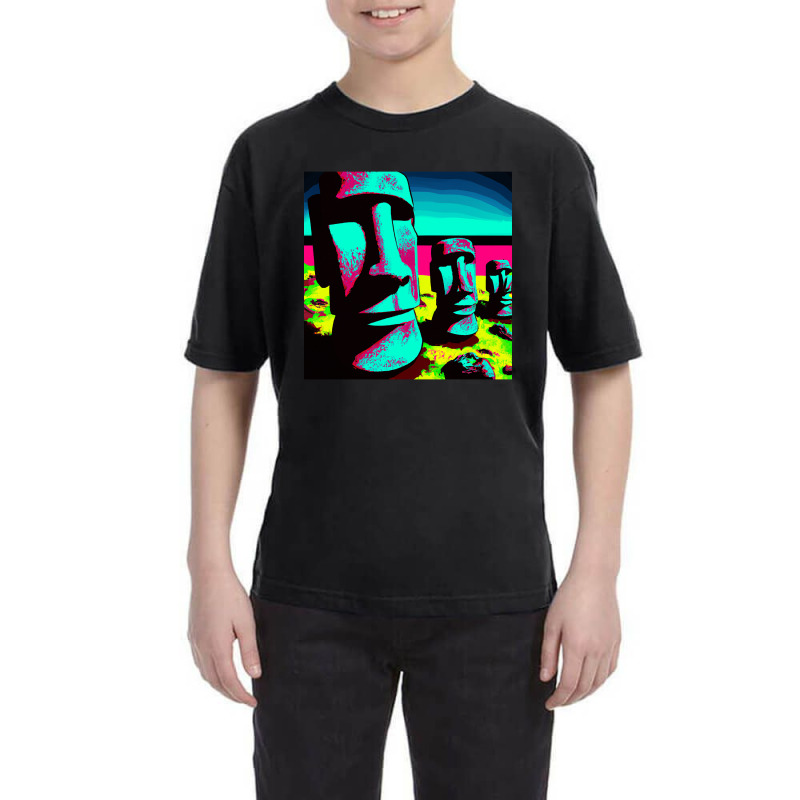 Hot Trend Pop Art Easter Island Youth Tee by laurynvanhoose | Artistshot