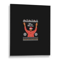 Hiphop Bear Ugly Xmaser Merry Chrismas Metal Print Vertical | Artistshot