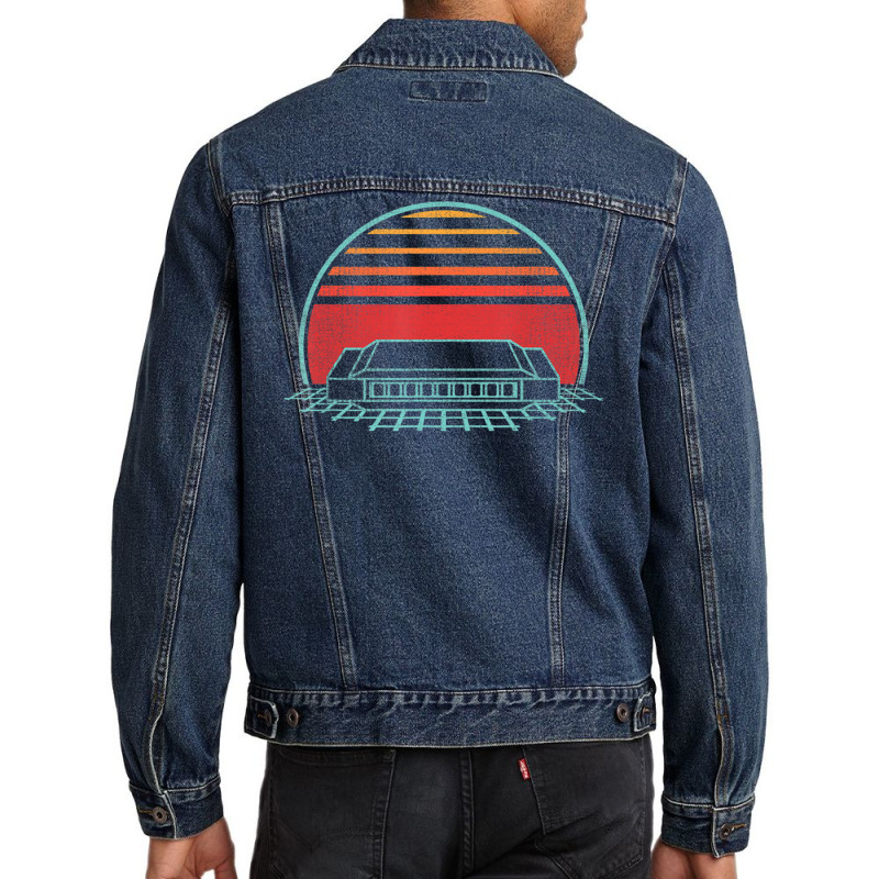 Hot Trend Harmonica Mouth Organ Retro 80s Style Men Denim Jacket by haodinhvan1 | Artistshot