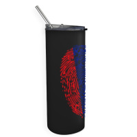 Fingerprint Russia Flag Skinny Tumbler | Artistshot