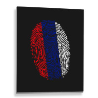 Fingerprint Russia Flag Metal Print Vertical | Artistshot