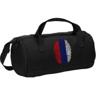 Fingerprint Russia Flag Duffel Bag | Artistshot