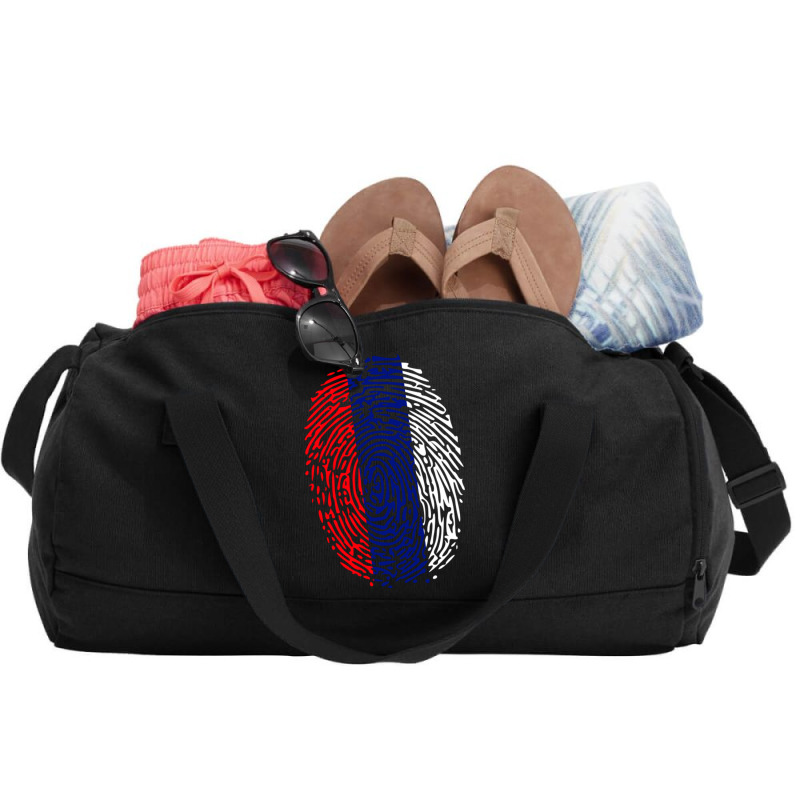 Fingerprint Russia Flag Duffel Bag by JeremyHurley | Artistshot