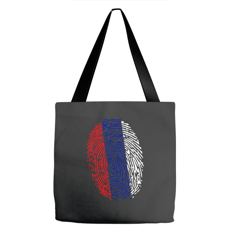 Fingerprint Russia Flag Tote Bags by JeremyHurley | Artistshot