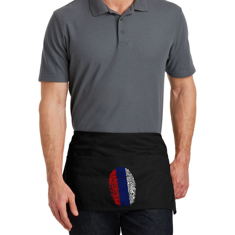 Fingerprint Russia Flag Waist Apron by JeremyHurley | Artistshot