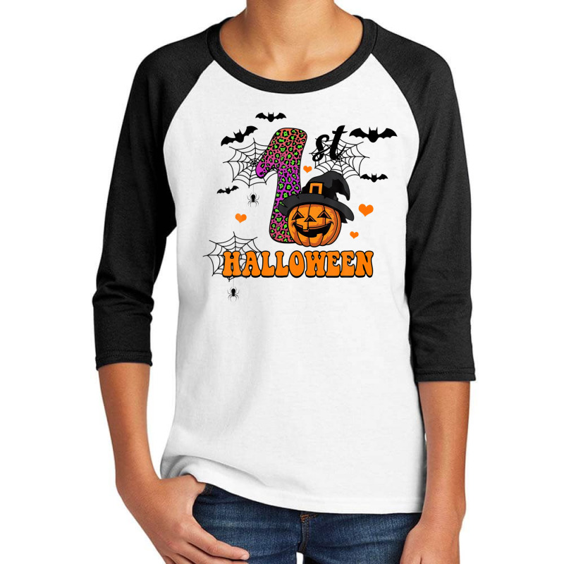 Funny My First Halloween Cute Pumpkin Spooky Costume Youth 3/4 Sleeve | Artistshot