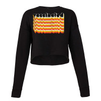 Vaccinated Retro Style Typography Design Cropped Sweater | Artistshot