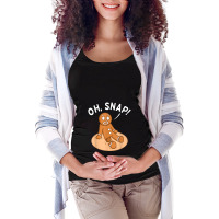 Oh Snap Freak Funny Amputee Prosthetic Surgery Graphic Maternity Scoop Neck T-shirt | Artistshot