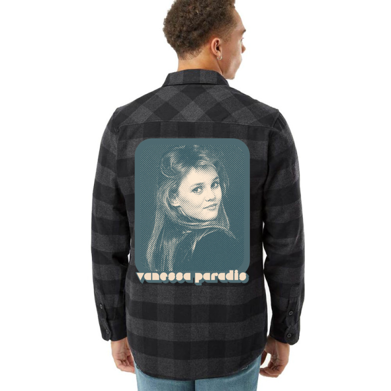 Vanessa Paradis Retro Style 80s Francophile Design Gift Flannel Shirt | Artistshot