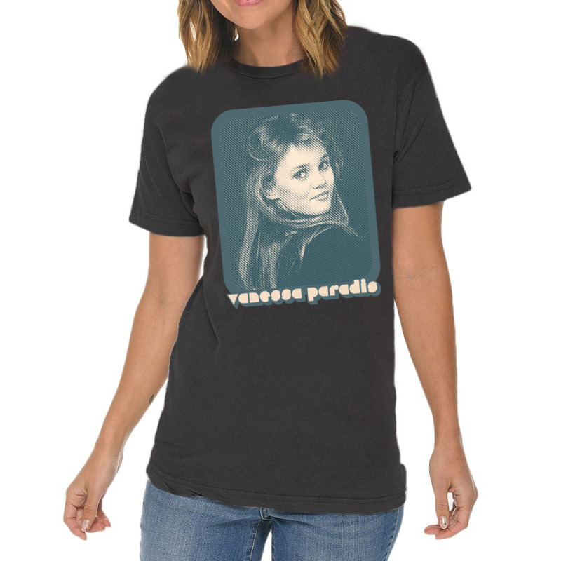 Vanessa Paradis Retro Style 80s Francophile Design Gift Vintage T-shirt | Artistshot