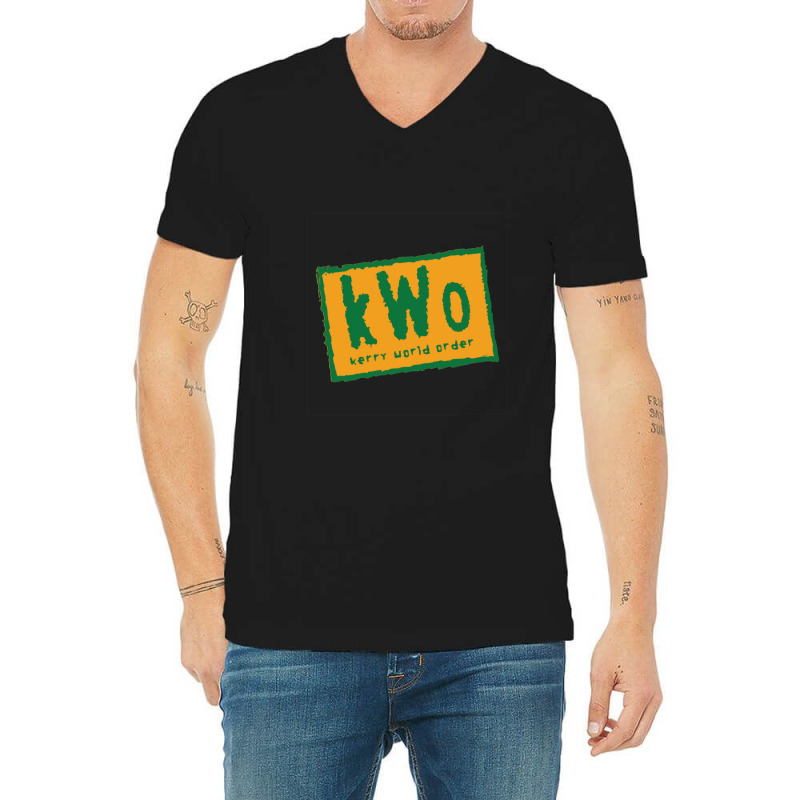 Kerry World Order Gold V-neck Tee | Artistshot