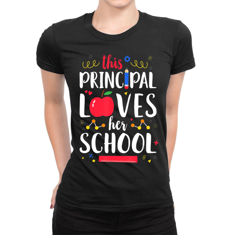 Limited Edition This Principal Loves Her School Teacher Ladies Fitted T-Shirt by femalesbaubles | Artistshot