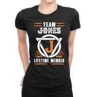 Limited Edition Family Name Team Jones Lifetime Member Ladies Fitted T-shirt | Artistshot