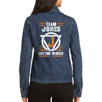 Limited Edition Family Name Team Jones Lifetime Member Ladies Denim Jacket | Artistshot