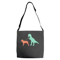 Boston Terrier T  Shirtfunny Boston Terrier Dinosaur Cute Boston Terri Adjustable Strap Totes | Artistshot