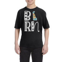 Limited Edition Born Delaware In Art Block Letters Youth Tee | Artistshot