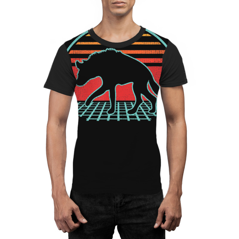 Limited Edition Hyena Retro Safari Wildlife Vintage 80s Style Graphic T-shirt | Artistshot