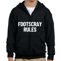 Limited Edition Footscray Rules Victoria Australia Capital City Youth Zipper Hoodie | Artistshot