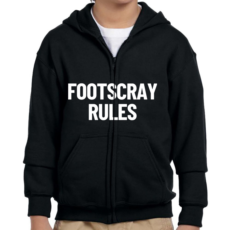 Limited Edition Footscray Rules Victoria Australia Capital City Youth Zipper Hoodie by bummercaught | Artistshot