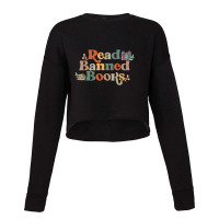 Limited Edition Read Banned Book, Retro Bookaholic, Book Lover, Read B Cropped Sweater | Artistshot