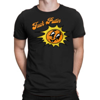 Fuck Putin Retro Sun Design T-shirt | Artistshot