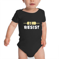 Electronic T Shirt   Funny Electrician Electrical Engineering Engineer Baby Bodysuit | Artistshot