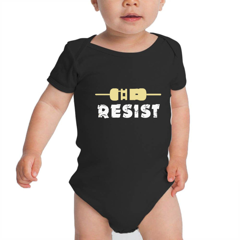 Electronic T Shirt   Funny Electrician Electrical Engineering Engineer Baby Bodysuit by solih4t | Artistshot