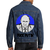 Fuck Putin Anti Vladimir Putin Men Denim Jacket | Artistshot