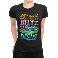 Hot Trend Fun Christian Jelly Bean Candy Lover Easter Jesus Saying Ladies Fitted T-shirt | Artistshot