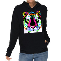 Limited Edition Neon Tiger Close Up Lightweight Hoodie | Artistshot