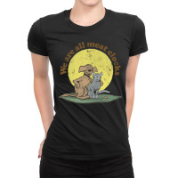 We Are All Meat Clocks Faded Style Nihilist Design Ladies Fitted T-shirt | Artistshot