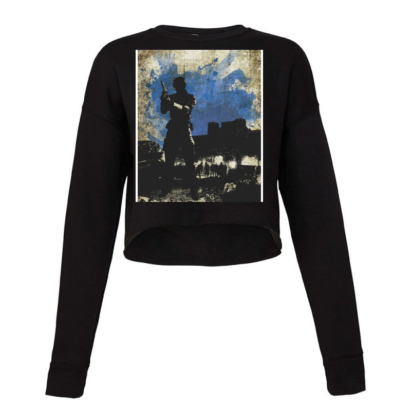 Leon Kennedy Resi 2 Minimalist Art Cropped Sweater by zamilsujuyj | Artistshot