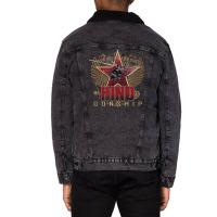 Hot Trend Mi24 Hind Army Helicopter Gunship Unisex Sherpa-lined Denim Jacket | Artistshot