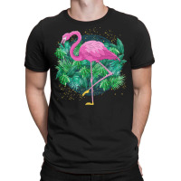 Flamingo T  Shirt Tropical Flamingo Bird Botanical Flamingos T  Shirt T-shirt | Artistshot