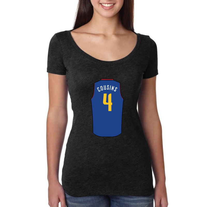 Demarcus Cousins Jersey 112 Women's Triblend Scoop T-shirt by KelseyHachler | Artistshot