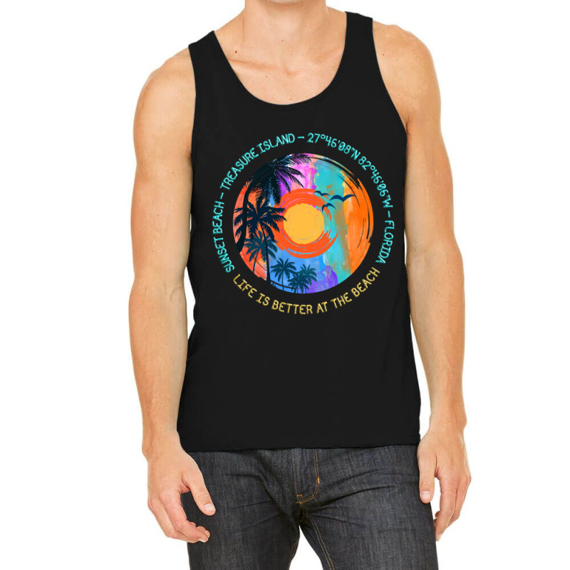 Hot Trend Sunset Beach, Treasure Island, Pinellas County, Florida Tank Top | Artistshot