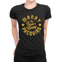 Manny The People Champ Pacquiao Ladies Fitted T-shirt | Artistshot