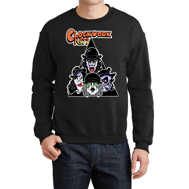 Limited Edition Clockwork Kiss Crewneck Sweatshirt | Artistshot