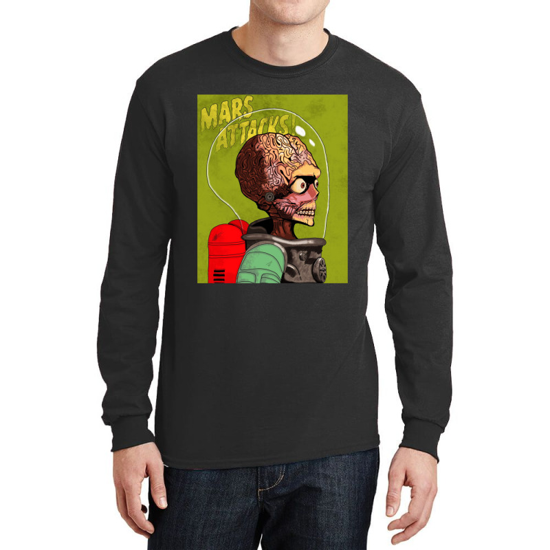 Martians Attack The Earth Can We Defend Ourselves Long Sleeve Shirts | Artistshot