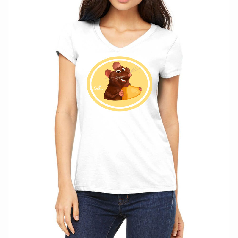 Extremely Sensitive Sense Of Smell Yummy Ratatouille Emile Graphic Gif Women's V-Neck T-Shirt by sunatlaengn | Artistshot