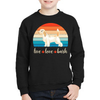 Petit Basset Griffon Vendeen T  Shirt Live Love Bark Petit Basset Grif Youth Sweatshirt | Artistshot