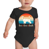 Petit Basset Griffon Vendeen T  Shirt Live Love Bark Petit Basset Grif Baby Bodysuit | Artistshot