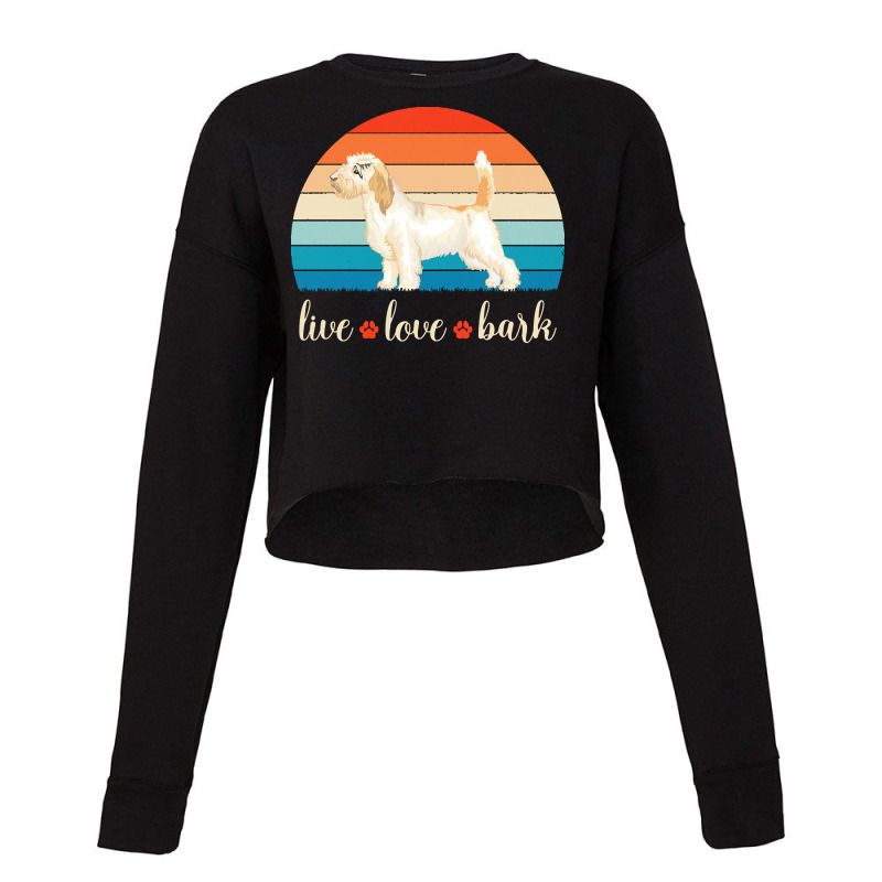 Petit Basset Griffon Vendeen T  Shirt Live Love Bark Petit Basset Grif Cropped Sweater by halvorsonmilan946 | Artistshot