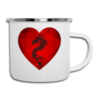 Dragon Valentines Day Heart Women Dragon Lover Valentine Camper Cup | Artistshot