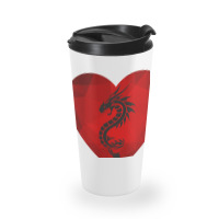 Dragon Valentines Day Heart Women Dragon Lover Valentine Travel Mug | Artistshot