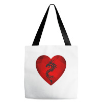 Dragon Valentines Day Heart Women Dragon Lover Valentine Tote Bags | Artistshot