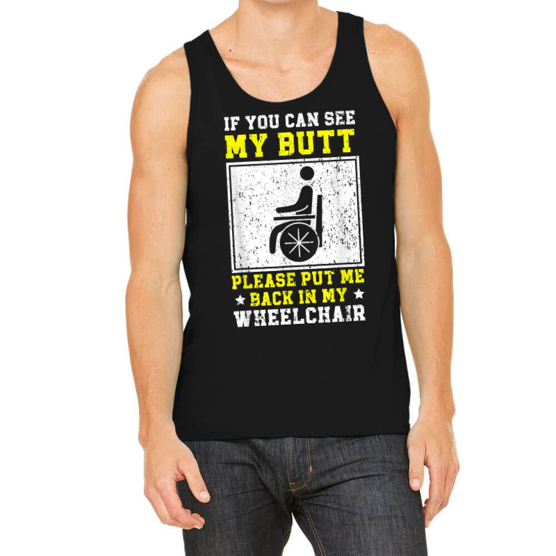 Wheelchair Handicap Amputee Disability Paraplegic Tank Top by JoshuaDavidRocoe | Artistshot