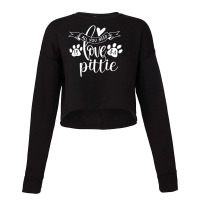 Limited Edition Carolina Adopt A Bulls Love And A Pittie Cropped Sweater | Artistshot